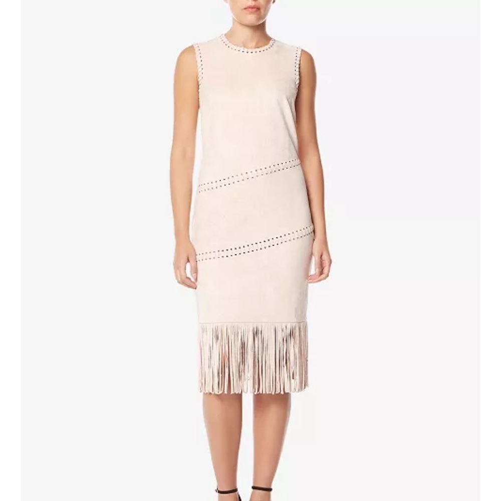 Buffalo David Bitton Faux-Suede Fringe Dress Size S